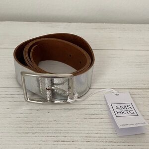 NWT Amsterdam heritage silver leather belt
